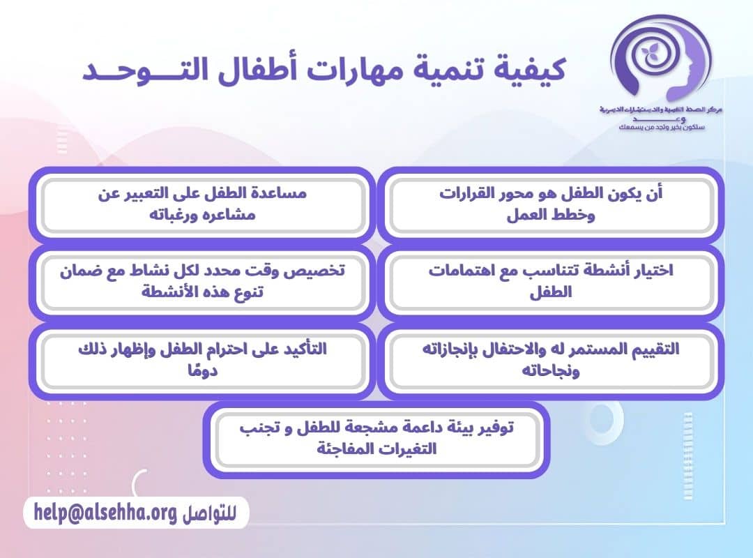 كيفية تنمية مهارات أطفال التـــوحــد